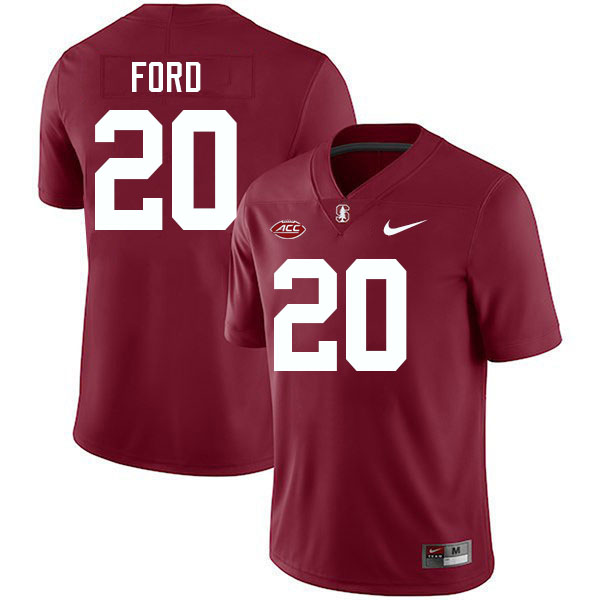 Micah Ford Stanford Jersey,Stanford Cardinal #20 Micah Ford Football Jersey Stitched-Cardinal